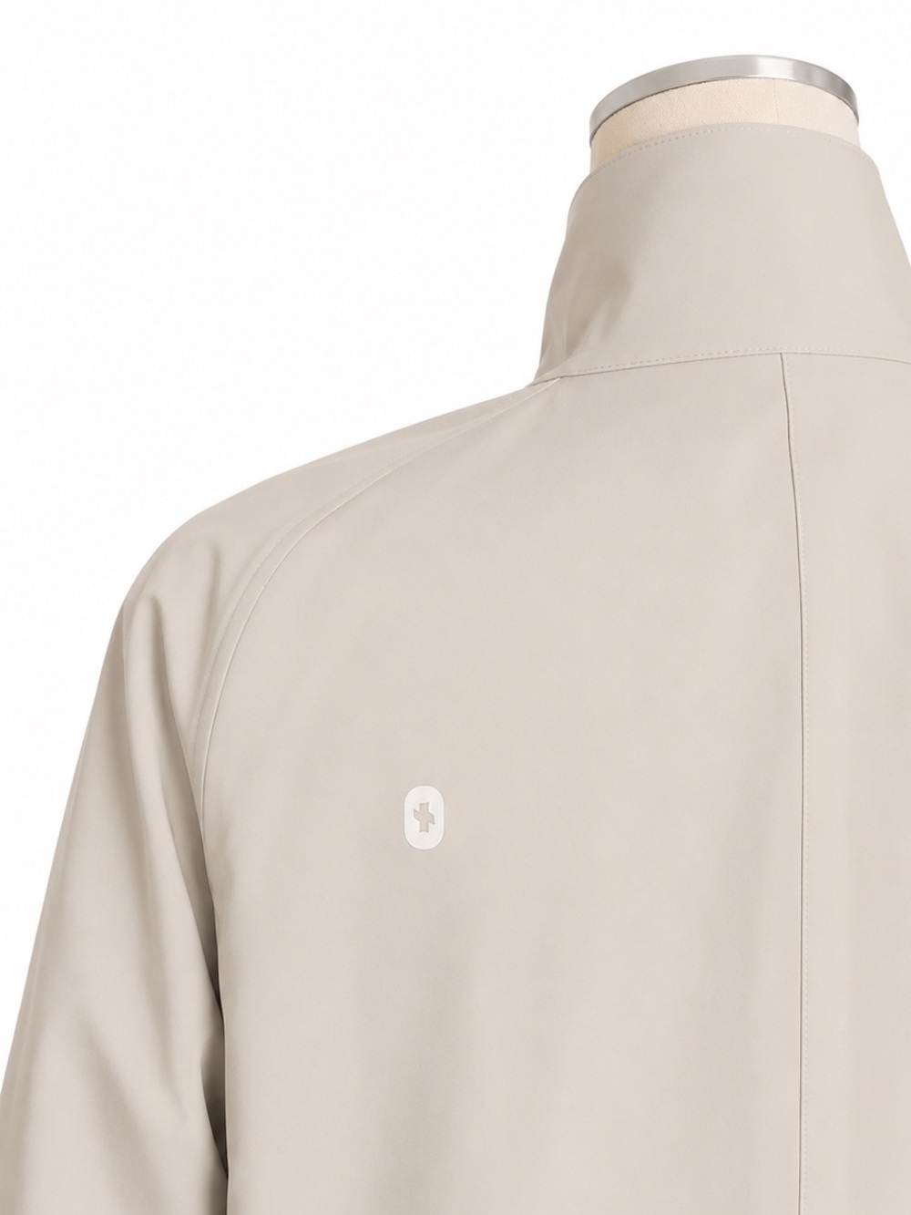 FIGS Coro Raincoat XS Beige Waterproof Medical Jacket Nurse Scrub Jacket Stretch - Picture 5 of 12
